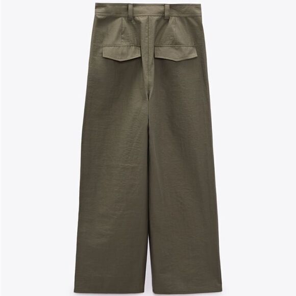ZARA POPLIN CULOTTES - Picture 4 of 9